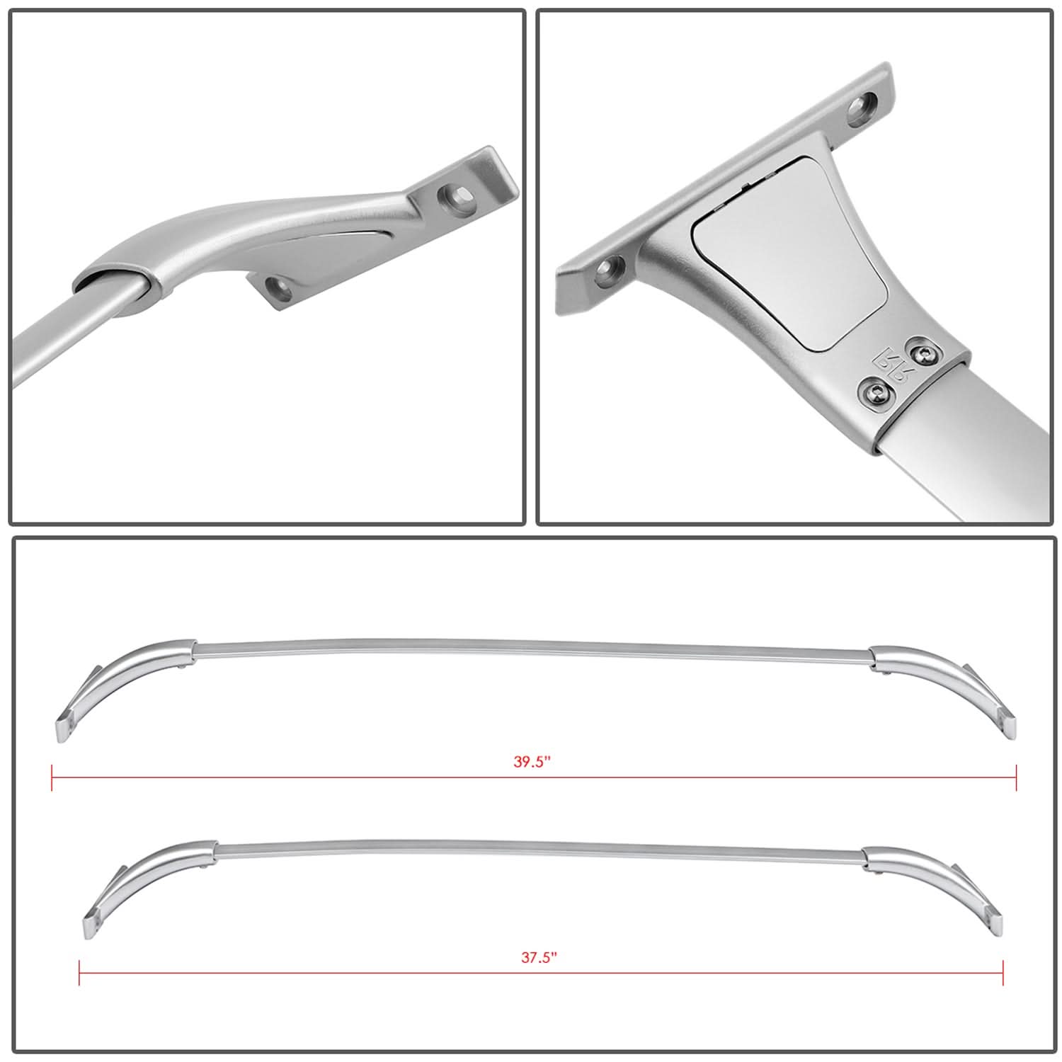 2014-2018 Nissan Rogue Roof Rack Cross Bars - Aluminum