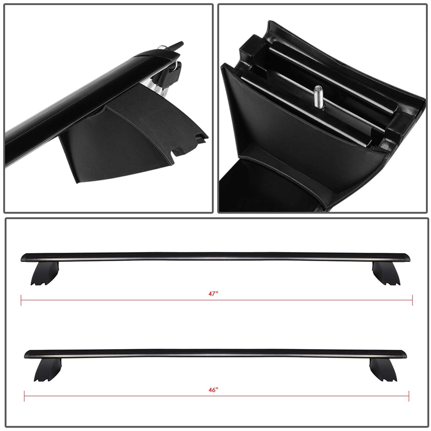 2011-2018 Jeep Grand Cherokee Roof Rack Cross Bars Aluminum