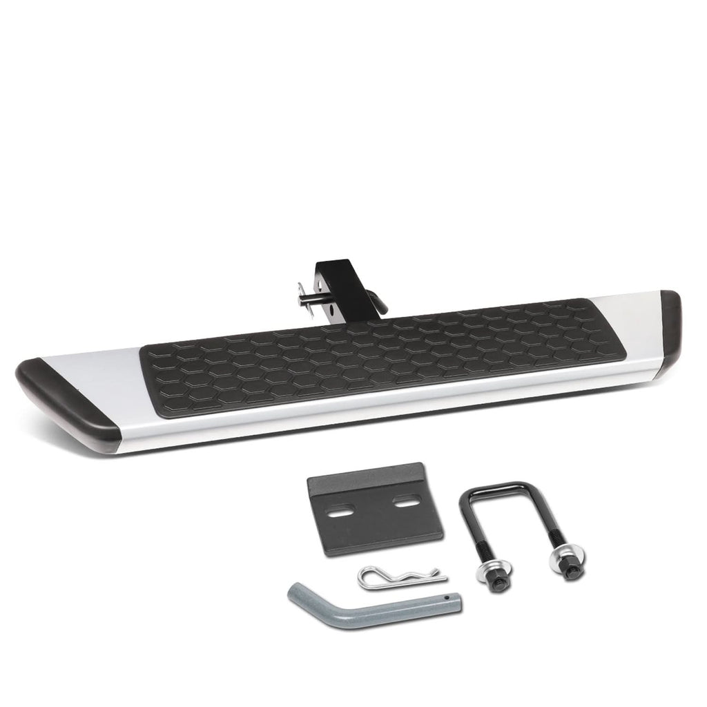 6 Inch Aluminum Hitch Step - Silver