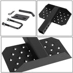 Trailer Tow Hitch Step Bar - 12" W x 6.5" L - Fits 2" Hitch - Black