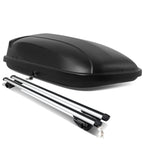Universal Roof Rack Cross Bars + Cargo Box Set - 120CM Black