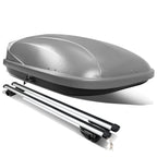 Universal Roof Rack Cross Bars + Cargo Box 120CM Gray