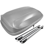 Universal Roof Rack Cross Bars + Cargo Box 120CM Gray