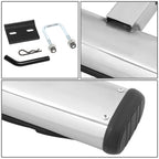 Universal Trailer Hitch Step Bar 26" x 4" Silver - Fits 2" Receivers