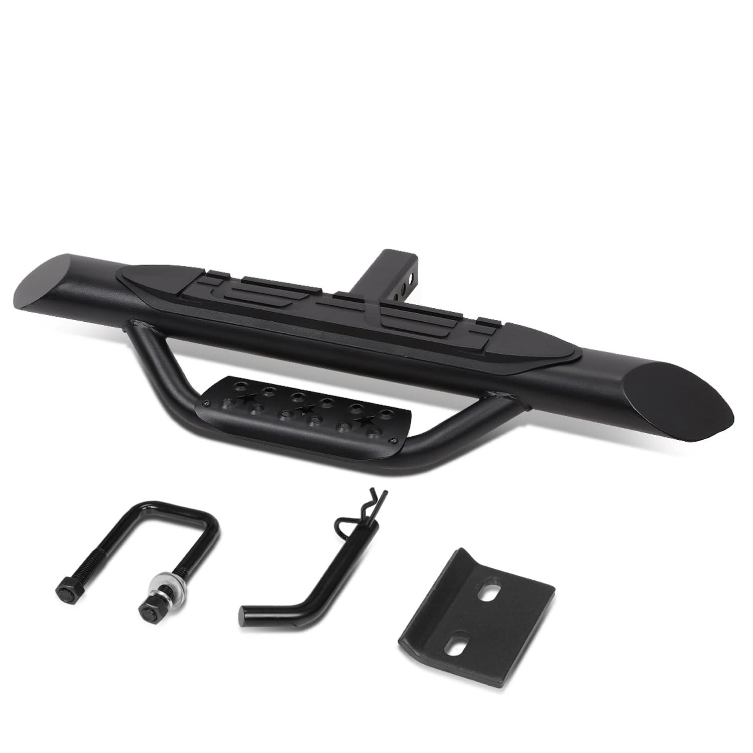 Universal Trailer Hitch Step Bar 36.5" Black 2" Receiver Mount