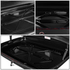 Universal Roof Rack Cargo Box - 133CM 330L 110 LBS - Texture Black