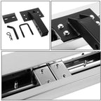 35" Stainless Steel Hitch Step - Chrome/Red - 2" Receiver