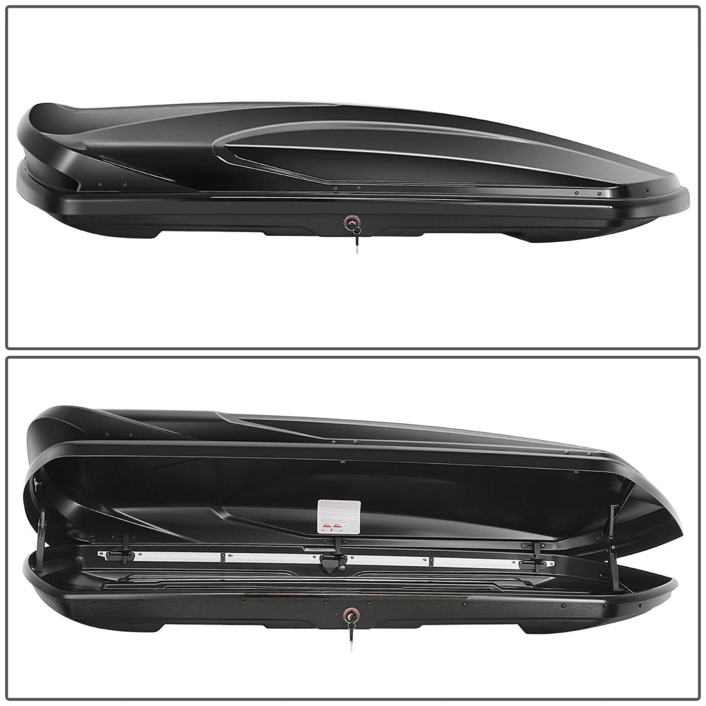 Universal 420L Roof Box - 72 Inch Length Glossy Black