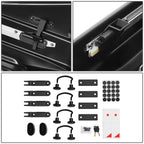 Universal 420L Roof Box - 72 Inch Length Glossy Black