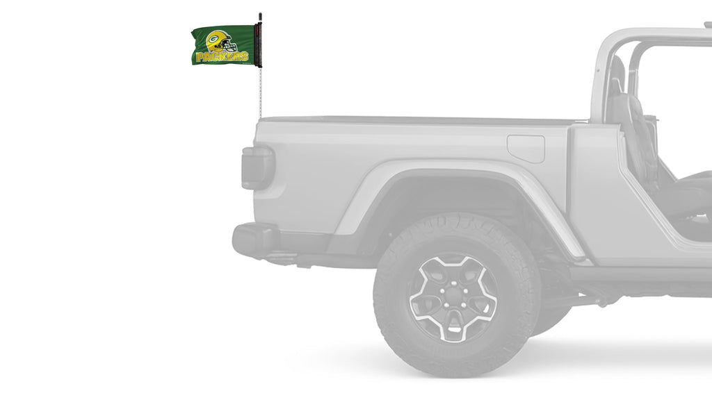 Green Bay Packers 11"x17" Forever Wave Flag for Jeep Wrangler TJ 1996-2006