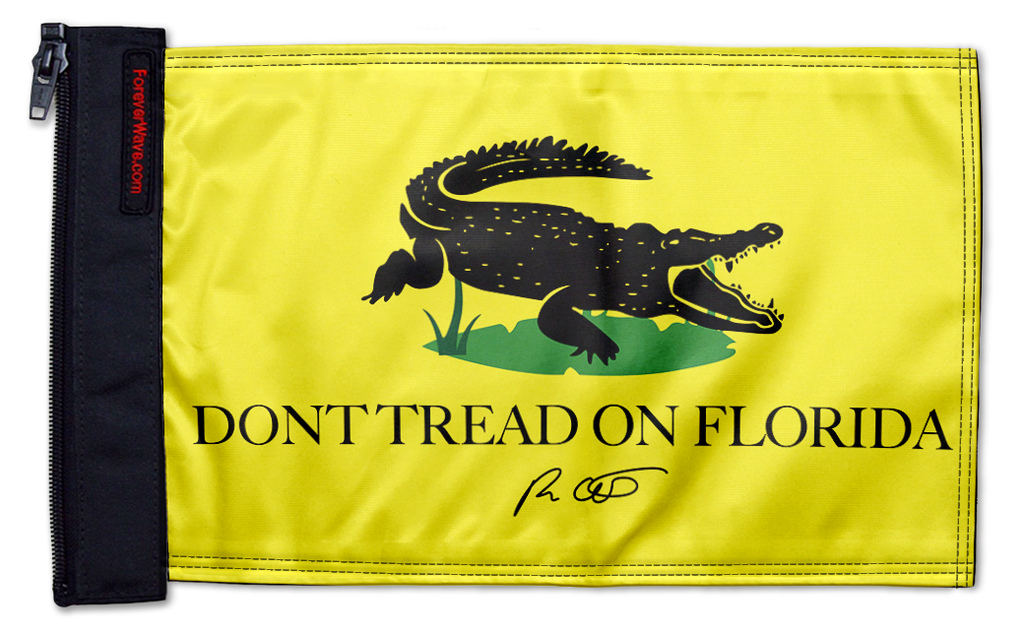 Don't Tread On Florida 12"x18" Forever Wave Flag for Jeep Wrangler LJ 2003-2006