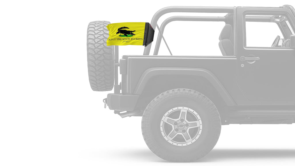 Don't Tread On Florida 12"x18" Forever Wave Flag for Jeep Wrangler JK 2-Door 2007-2018