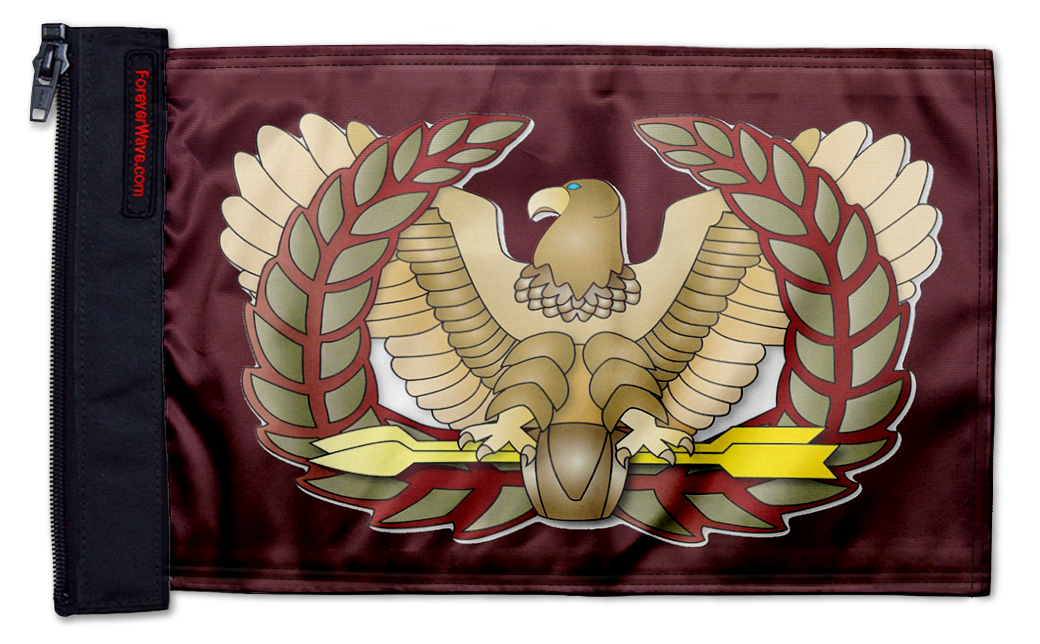Eagle Rising 12"x18" Forever Wave Flag for Jeep Wrangler JL 2-Door 2018-Present