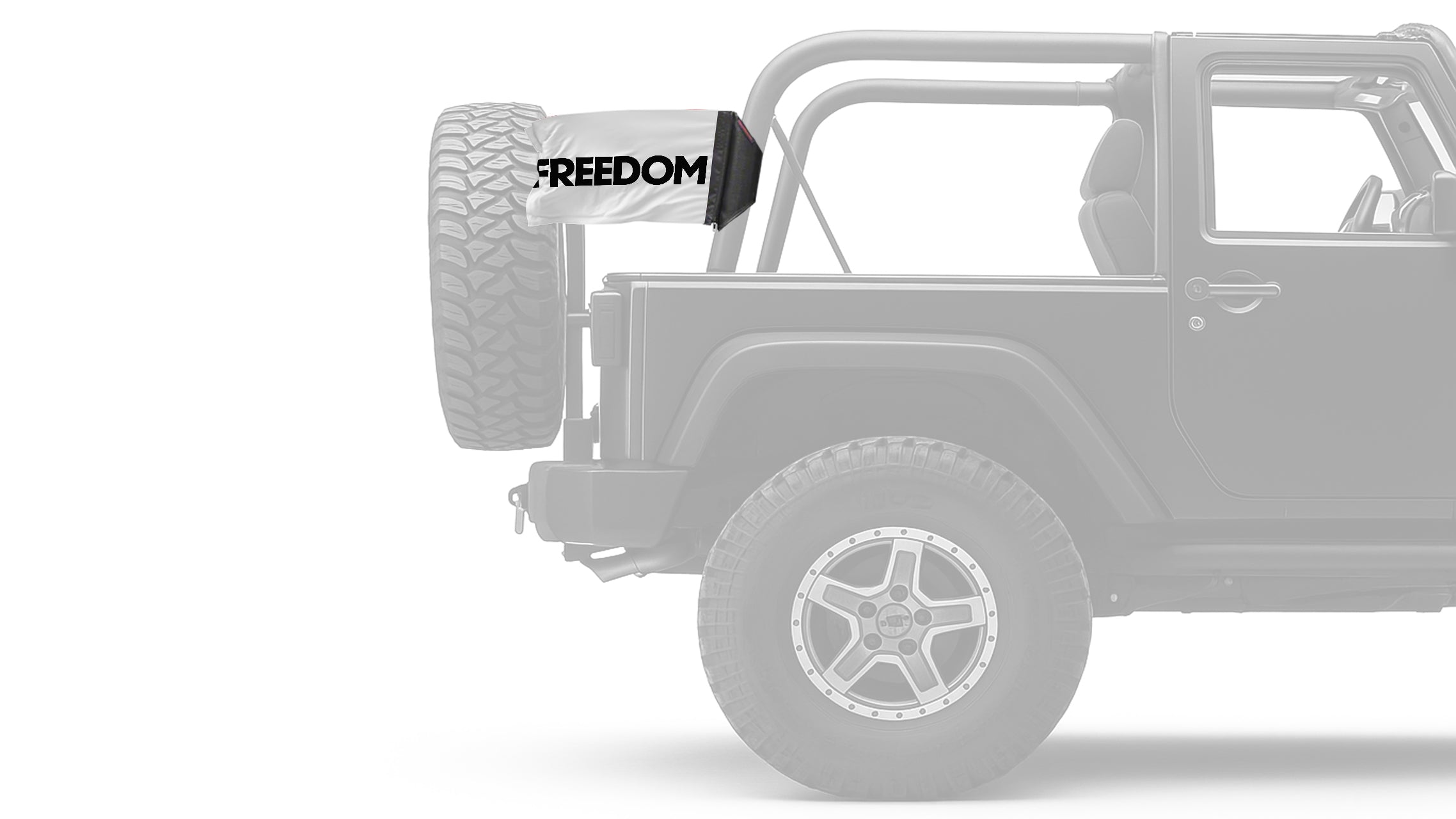 Freedom 12"x18" Forever Wave Flag for Jeep Wrangler CJ-7 and CJ-8 1976-1986