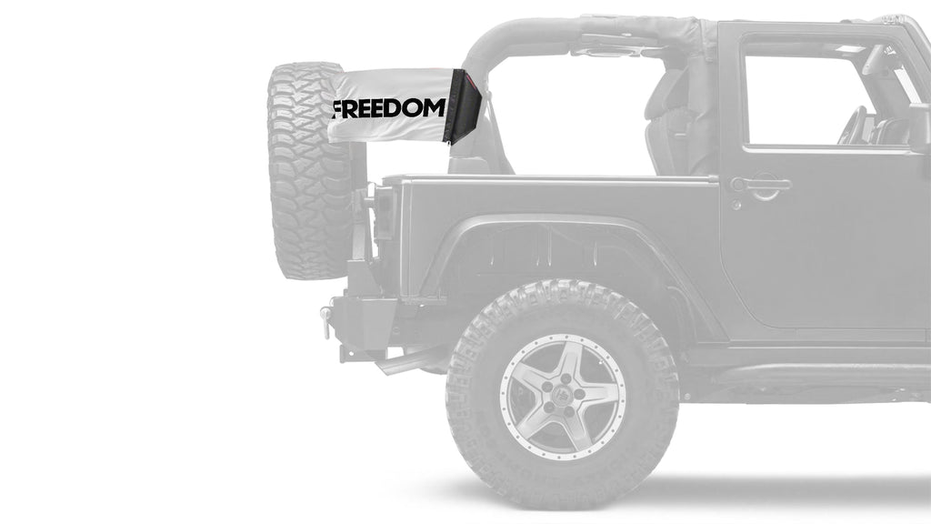 Freedom 12"x18" Forever Wave Flag for Jeep Wrangler YJ 1986-1995