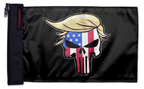 Trump Punisher 12"x18" Forever Wave Flag for Jeep Wrangler JKU 4-Door 2007-2018