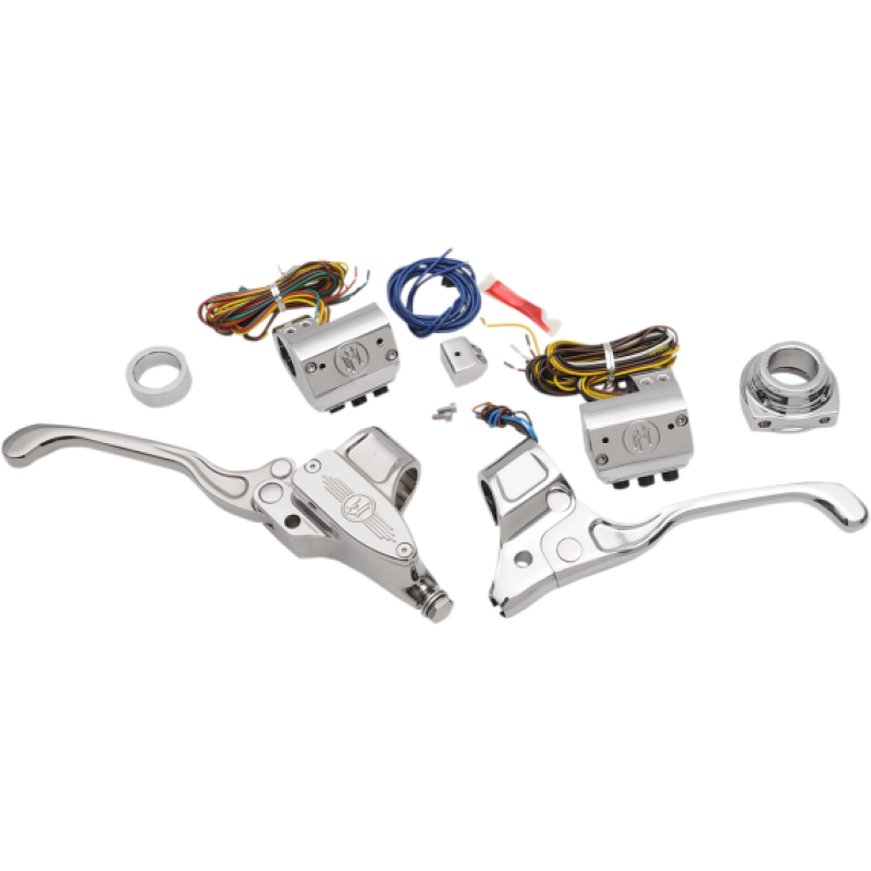 Performance Machine 9/16 Hand Control Set Cable - Chrome