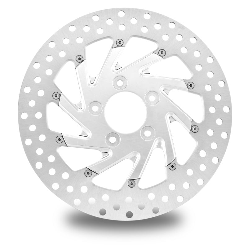 Performance Machine Disc/Carr 11.8 Del Rey Rear Left - Chrome