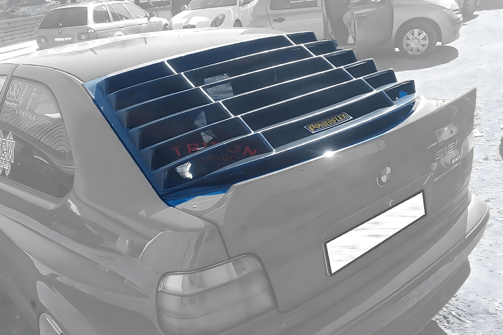 BMW E36 Compact Series 3 Black Back Windshield Louvers (1992 - 1999)