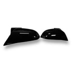 M Style High Gloss Black ABS Mirror Caps - BMW F2X, F3X, F87 M2, E84 X1 | Palenon Performance