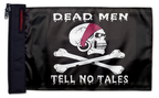 Dead Men Tell No Tales 12"x18" Forever Wave Flag for Jeep Wrangler CJ-7 and CJ-8 1976-1986