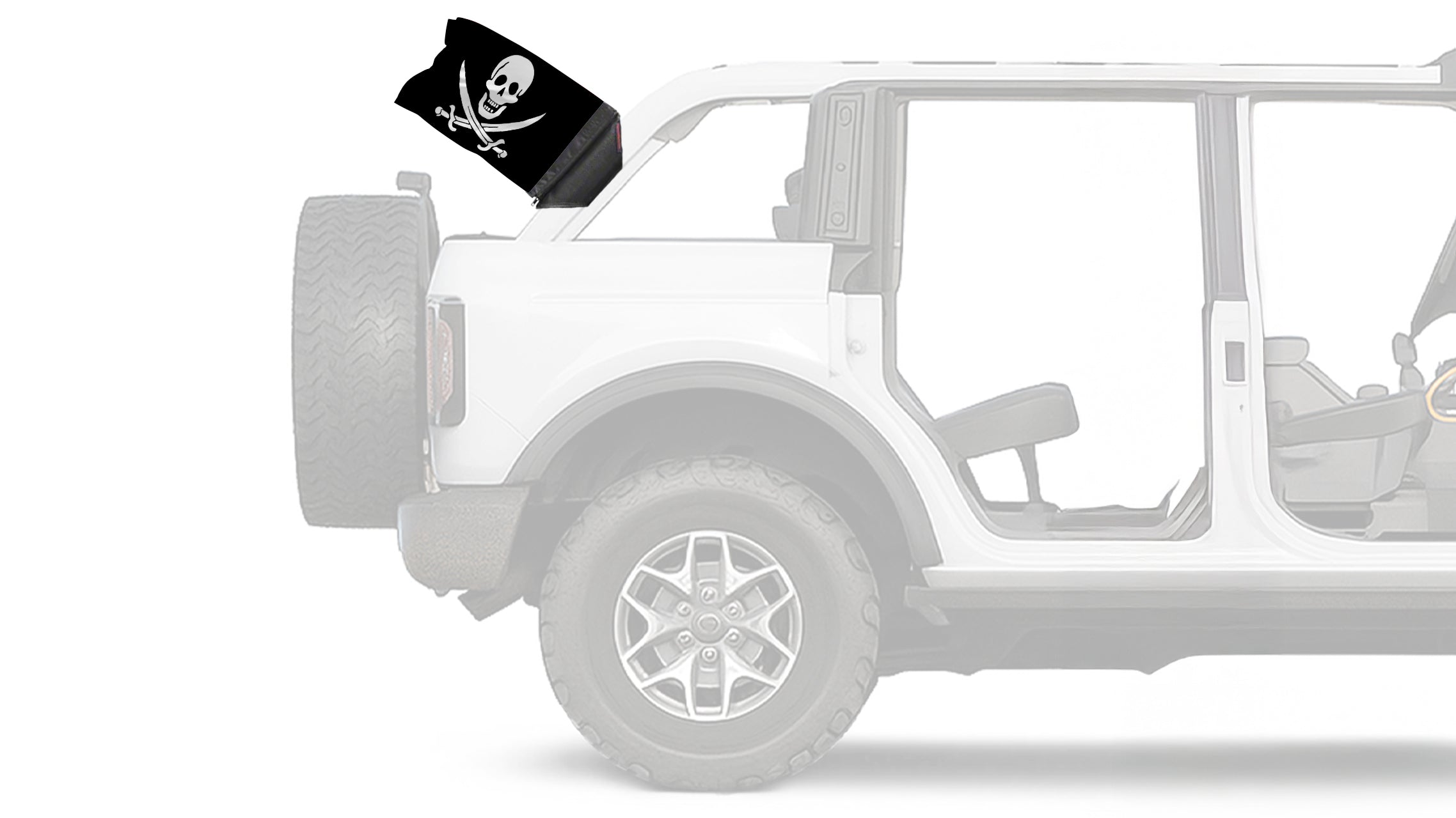 Jack Rackham 12"x18" Forever Wave Flag for Bronco