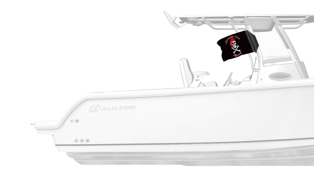 Surrender The Booty 12"x18" Forever Wave Flag for Boats