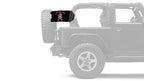 Surrender The Booty 12"x18" Forever Wave Flag for Jeep Wrangler JLU 4-Door 2018-Present