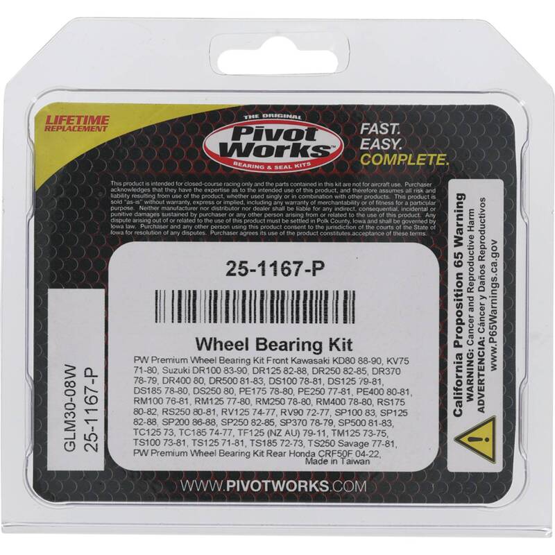 Pivot Works Premium Wheel Bearing