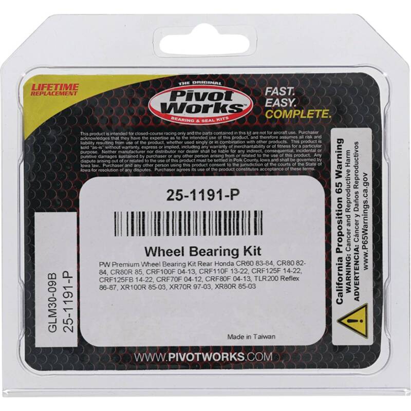 Pivot Works Premium Wheel Bearing