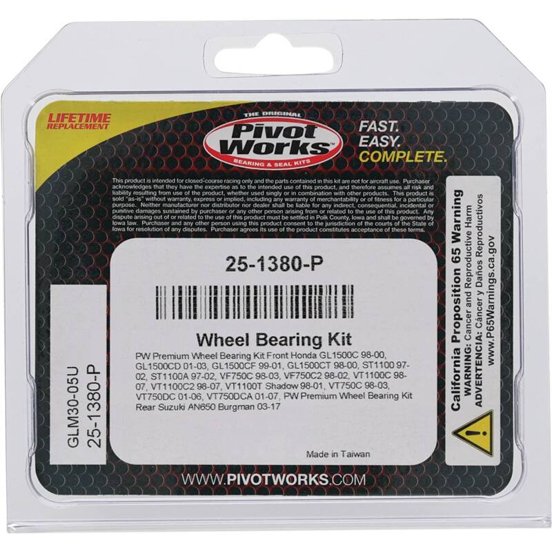 Pivot Works Premium Wheel Bearing