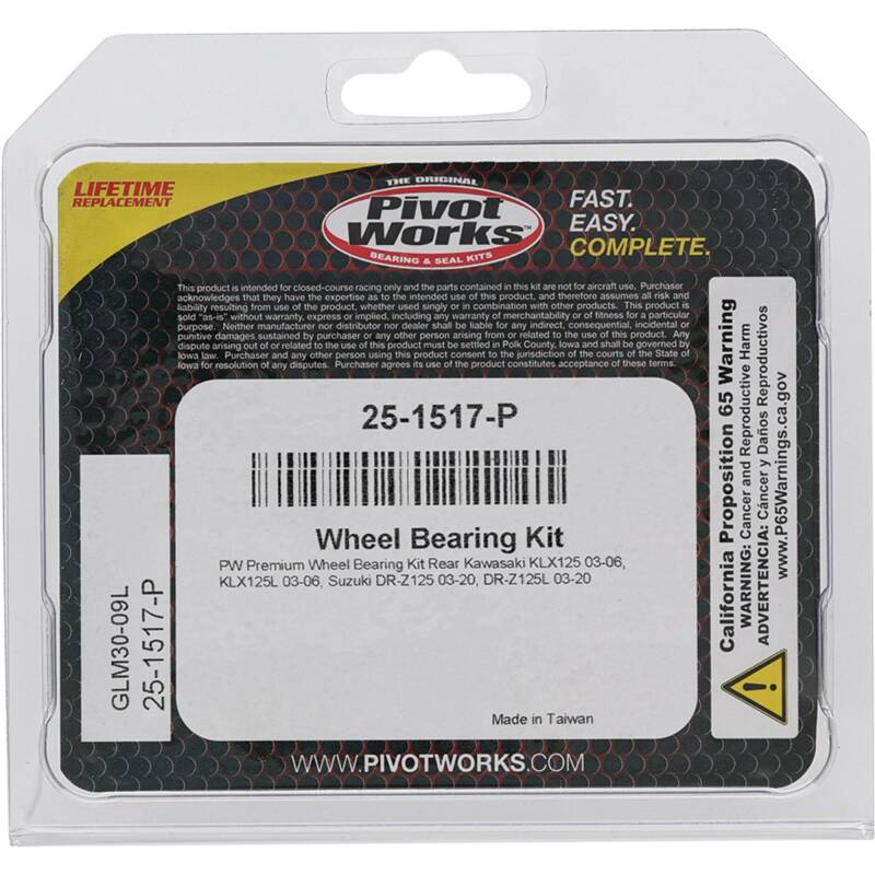 Pivot Works Premium Wheel Bearing