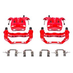 Power Stop 03-04 Infiniti M45 Front Red Calipers w/Brackets - Pair