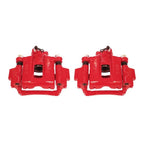 Power Stop 03-09 Toyota 4Runner Rear Red Calipers w/Brackets - Pair
