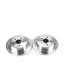 Power Stop 05-09 Subaru Legacy Rear Evolution Drilled & Slotted Rotors - Pair