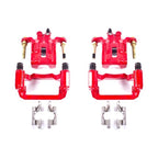 Power Stop 05-12 Nissan Pathfinder Rear Red Calipers w/Brackets - Pair