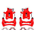 Power Stop 05-14 Ford Mustang Rear Red Calipers w/Brackets - Pair