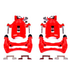 Power Stop 05-14 Ford Mustang Rear Red Calipers w/Brackets - Pair