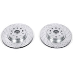 Power Stop 07-17 Lexus LS460 Front Evolution Drilled & Slotted Rotors - Pair