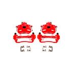 Power Stop 08-11 Ford Focus Front Red Calipers w/Brackets - Pair