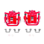 Power Stop 08-13 Nissan Rogue Rear Red Calipers w/Brackets - Pair