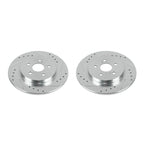 Power Stop 11-17 Lexus CT200h Rear Evolution Drilled & Slotted Rotors - Pair