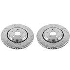 Power Stop 14-16 Acura MDX Front Evolution Drilled & Slotted Rotors - Pair
