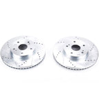 Power Stop 15-18 Subaru Legacy Front Evolution Drilled & Slotted Rotors - Pair