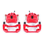 Power Stop 1991 BMW 318i Front Red Calipers w/Brackets - Pair