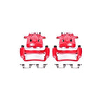Power Stop 2000 Ford Excursion Rear Red Calipers w/Brackets - Pair