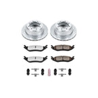 Power Stop 2003 Dodge Durango Rear Z36 Truck & Tow Brake Kit