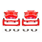 Power Stop 2012 Chrysler 300 Front Red Calipers w/Brackets - Pair