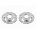 Power Stop 2017 Hyundai Azera Rear Evolution Drilled & Slotted Rotors - Pair
