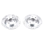 Power Stop 90-93 Mazda Miata Rear Evolution Drilled & Slotted Rotors - Pair